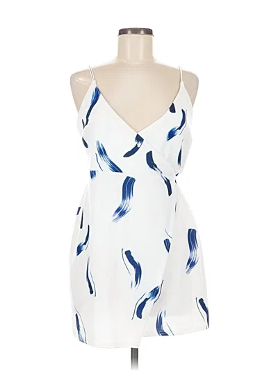 Pre-owned Asos Design Cocktail Dress In White