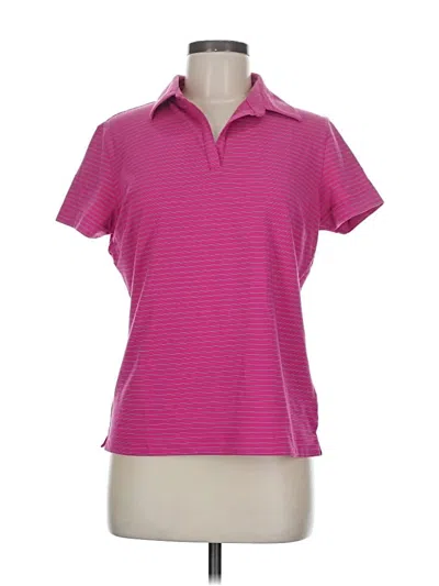 Pre-owned Nike Short Sleeve Polo Shirt In Pink