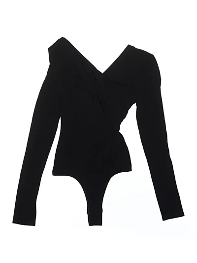 Pre-owned Bcbgmaxazria Bodysuit In Black