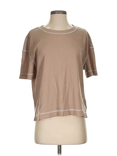 Pre-owned Ekouaer Short Sleeve T-shirt In Brown