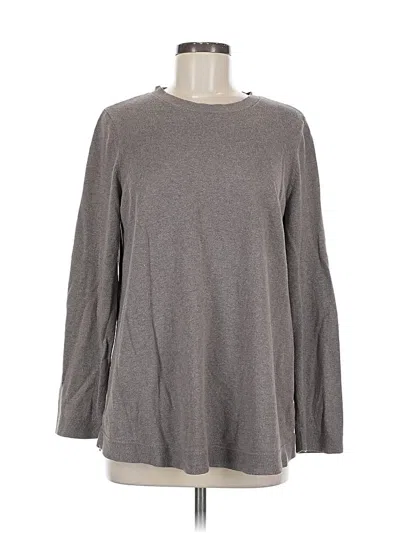 Pre-owned Jjill Pullover Sweater In Gray