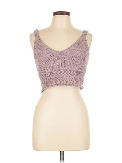 Pre-owned Hollister Tank Top Pink Strapless Neckline Tops