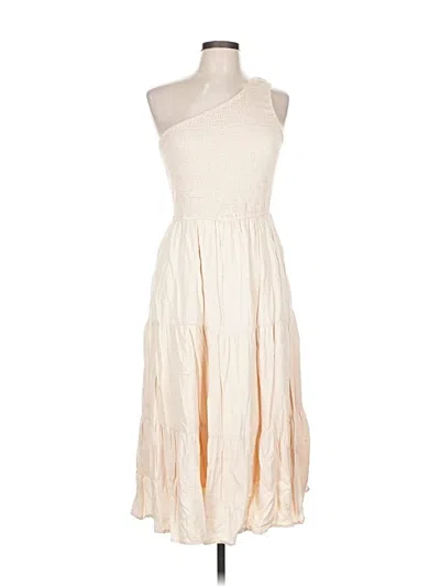 Pre-owned Zesica Cocktail Dress In White