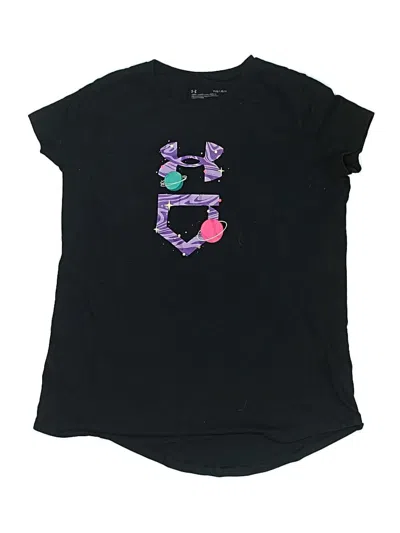 Pre-owned Under Armour Kids' Short Sleeve T-shirt In Black