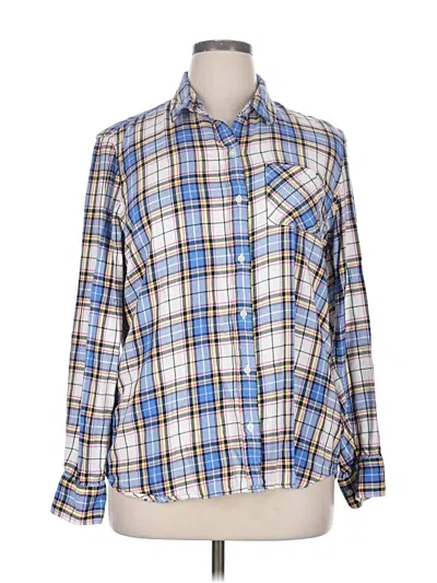 Pre-owned Gap Long Sleeve Button Down Shirt In Blue