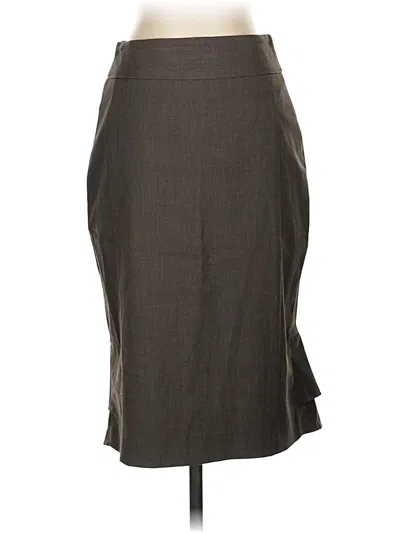 Pre-owned Express Design Studio Formal Skirt In Gray
