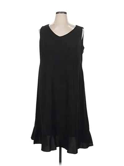 Pre-owned Style & Co Casual Dress In Black
