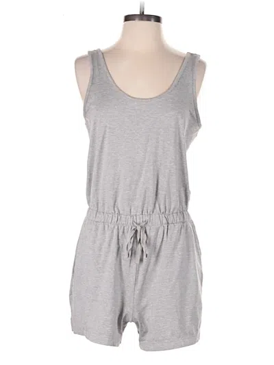 Pre-owned Girlfriend Collective Romper In Gray
