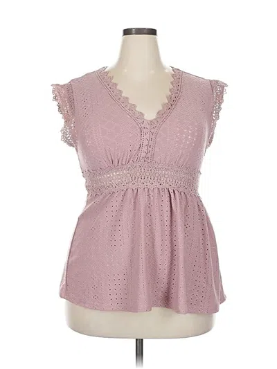 Pre-owned Unbranded Sleeveless Blouse In Pink