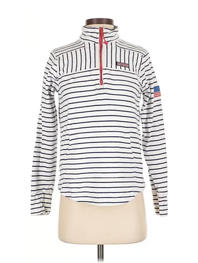 Pre-owned Vineyard Vines Pullover Sweater In White