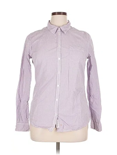Pre-owned H&m L.o.g.g. Long Sleeve Button Down Shirt In Purple