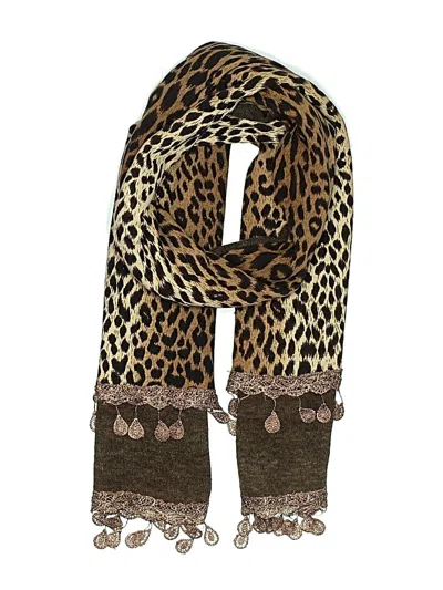 Pre-owned Unbranded Scarf In Brown