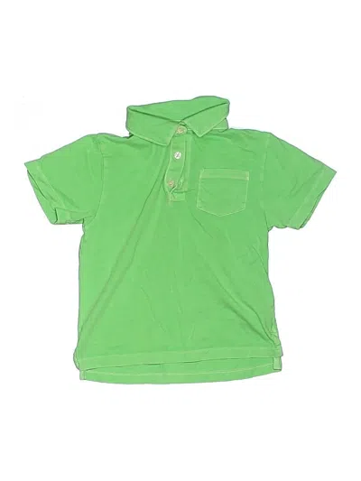 Pre-owned Crewcuts Kids' Short Sleeve Polo Shirt In Green