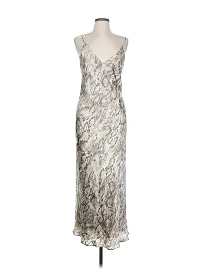 Pre-owned L'agence Cocktail Dress In Silver