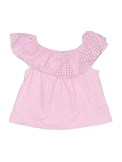 Pre-owned Zara Kids' Short Sleeve T-shirt In Pink