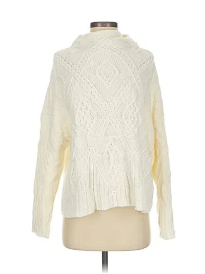 Pre-owned Melrose And Market Turtleneck Sweater In White