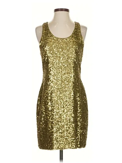 Pre-owned Alice And Olivia Alice + Olivia Cocktail Dress In Gold