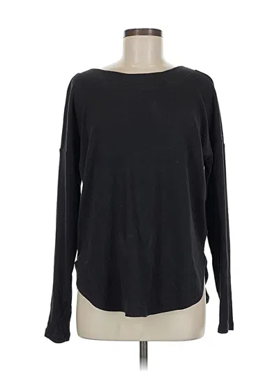 Pre-owned Athleta Long Sleeve T-shirt In Black