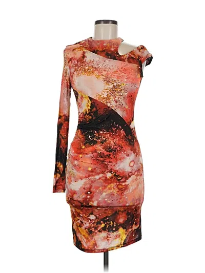 Pre-owned Asos Design Cocktail Dress In Orange