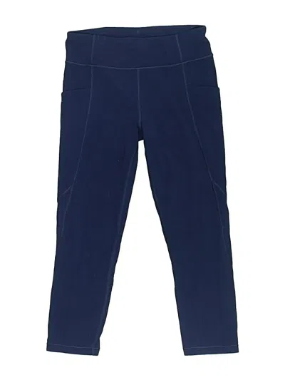 Pre-owned Athleta Girl Kids' Active Pants In Blue