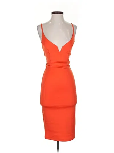 Pre-owned Asos Design Cocktail Dress In Orange