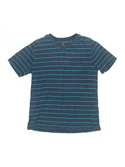 Pre-owned Tucker + Tate Kids' Short Sleeve Henley Shirt In Blue