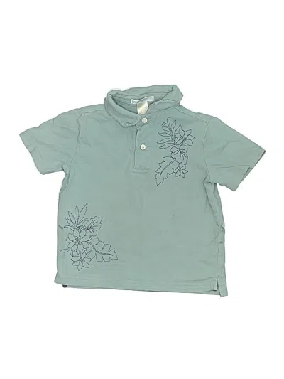 Pre-owned Janie And Jack Kids' Short Sleeve Polo Shirt In Blue