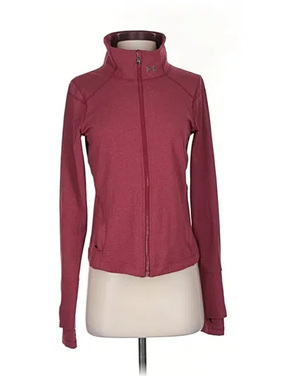 Pre-owned Under Armour Track Jacket In Burgundy