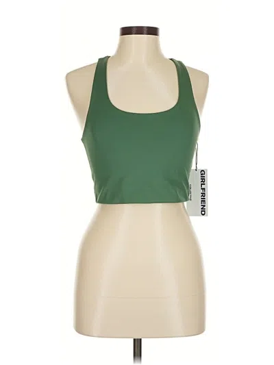 Girlfriend Collective Tank Top Green Halter Neckline Tops In Green