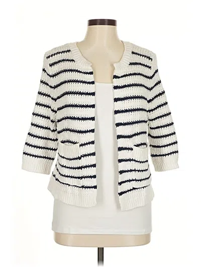 Pre-owned Jocelyn Cardigan Sweater In White