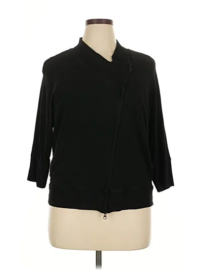 Pre-owned Eileen Fisher Jacket In Black
