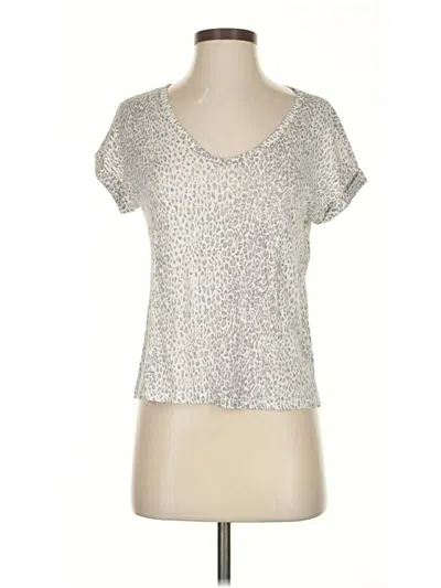 Pre-owned Joie Short Sleeve T-shirt In Silver