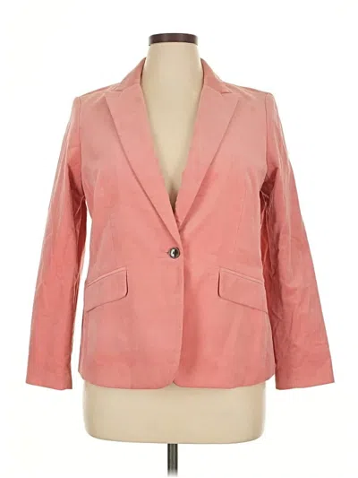 Pre-owned Talbots Blazer Jacket In Pink