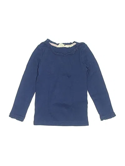 Pre-owned Mini Boden Kids' Long Sleeve T-shirt In Blue