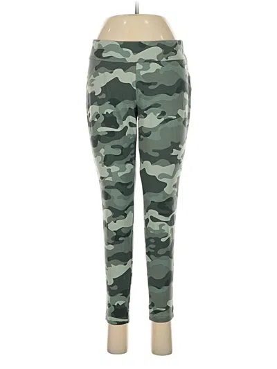 Pre-owned Lands' End Active Pants In Green