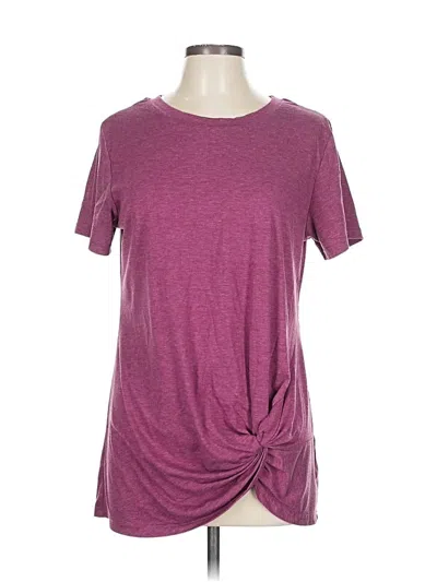 Pre-owned Unbranded Short Sleeve T-shirt In Purple