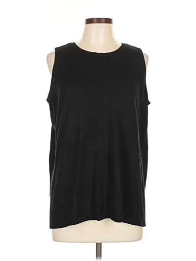 Pre-owned Chico's Sweater Vest In Black