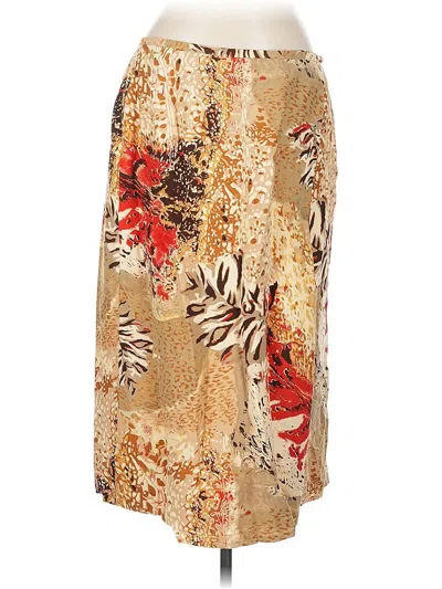 Pre-owned Nygard Silk Skirt In Gold