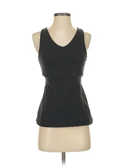 Pre-owned Lululemon Athletica Tank Top Black Halter Neckline Tops