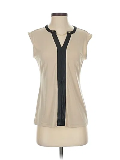 Calvin Klein Sleeveless Blouse In Neutral