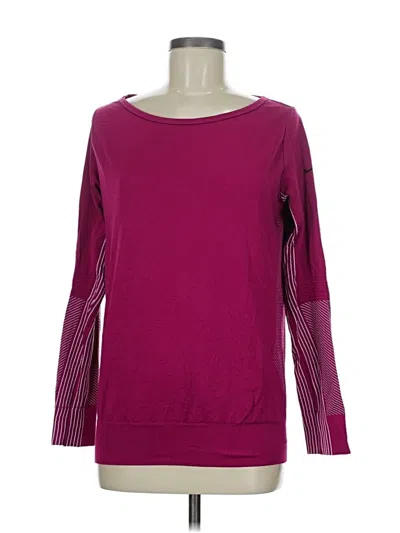 Pre-owned Nike Long Sleeve T-shirt In Purple
