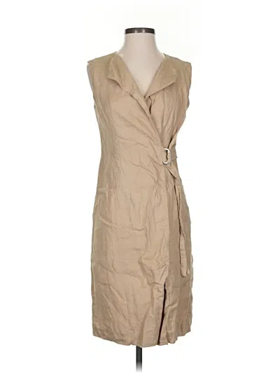 Pre-owned Talbots Casual Dress In Brown