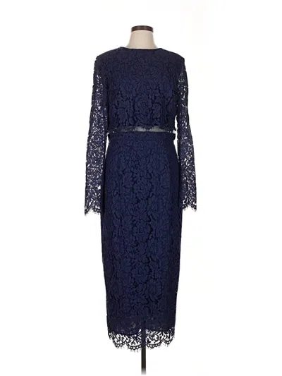 Pre-owned Asos Design Cocktail Dress In Blue