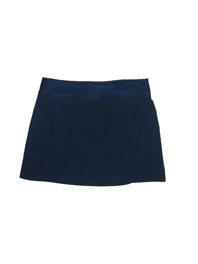 Pre-owned Lands' End Casual Skirt In Blue