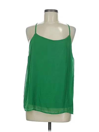 Pre-owned New York And Company Sleeveless Blouse In Green