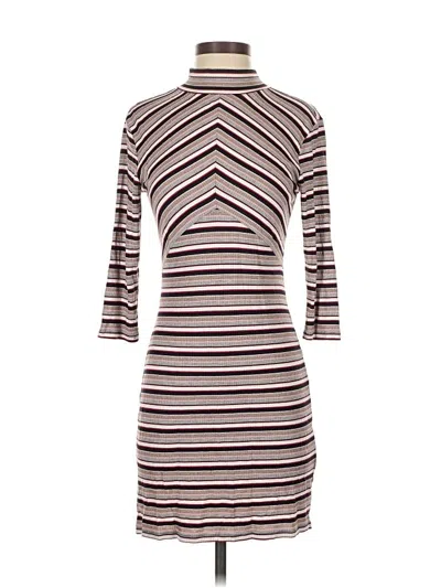 Pre-owned Minkpink Casual Dress In Brown