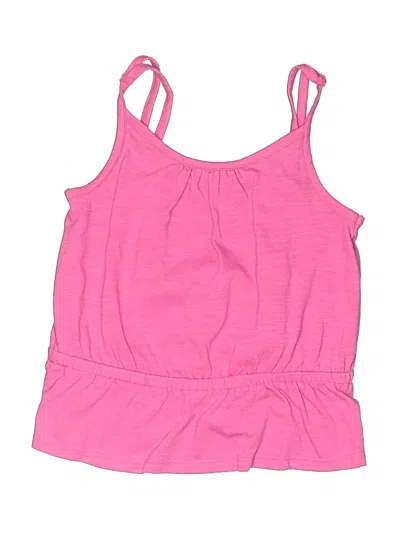 Pre-owned Cat & Jack Kids' Sleeveless Top Pink Halter Neckline Tops