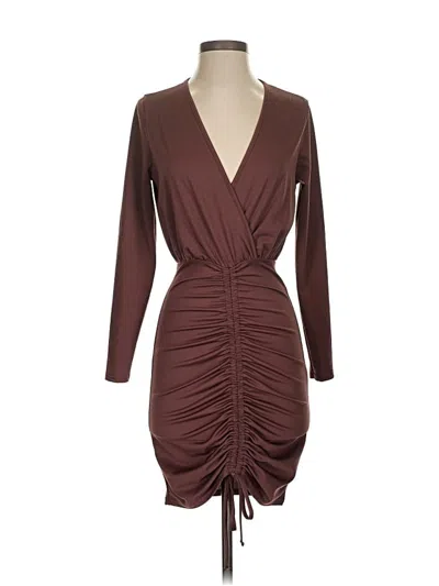 Pre-owned Asos Design Cocktail Dress In Brown