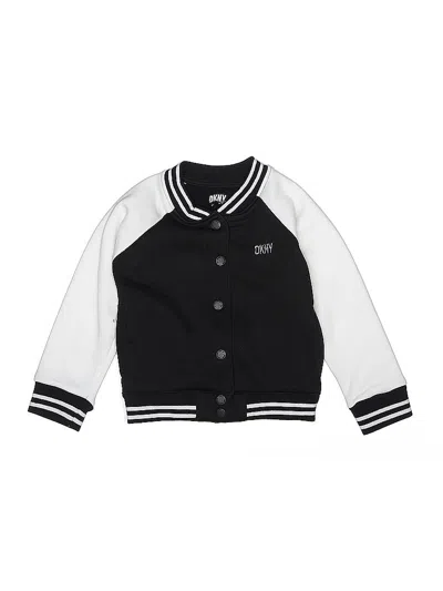 Pre-owned Dkny Kids' Cardigan Sweater In Black