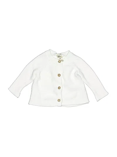 Pre-owned Baby B'gosh Babies' Cardigan Sweater In White